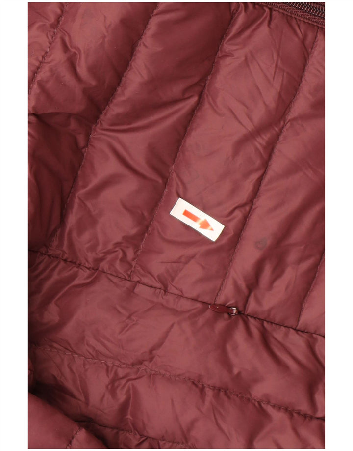 Giacca imbottita con cappuccio da uomo Schott UK 40 grande nylon bordeaux