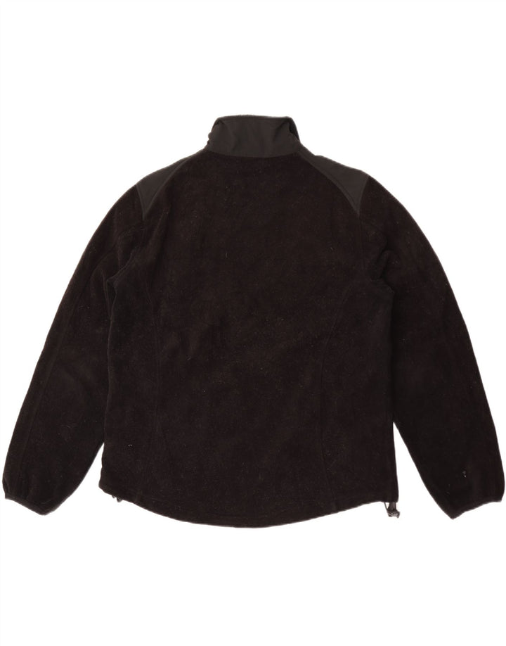 Giacca in pile da donna L.L.Bean UK 16 Large Nero Colourblock Poliestere