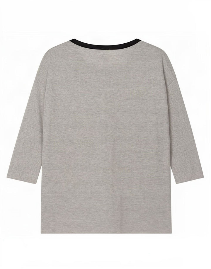 Abito a trapezio con maniche a 3/4 da donna Zara UK 16 grande grigio