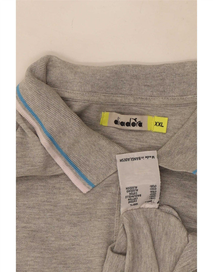 Polo Diadora Uomo 2XL Cotone Grigio