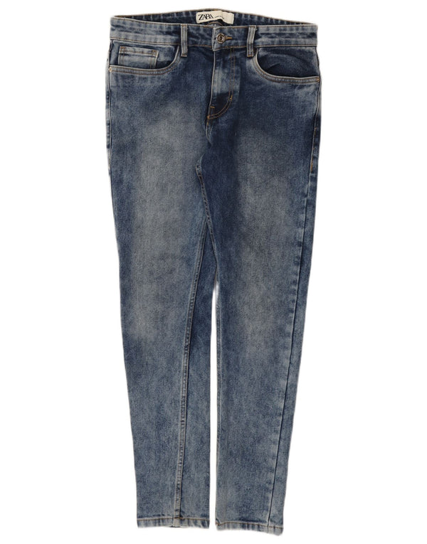 Jeans slim da donna Zara W30 L29 Blu