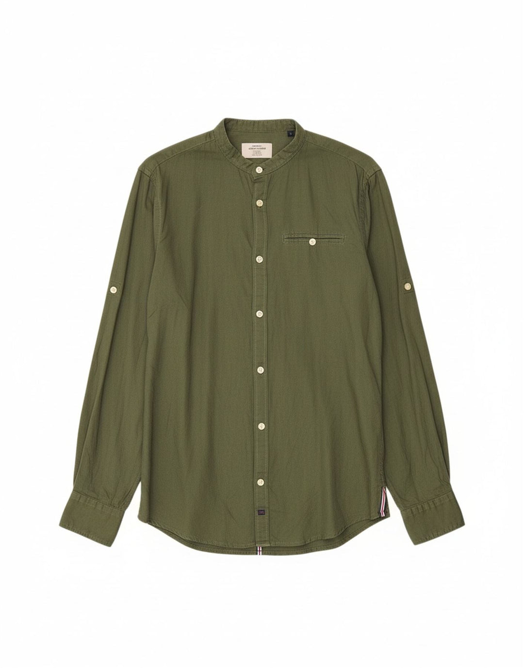JACK & JONES Mens Shirt Small Green Cotton