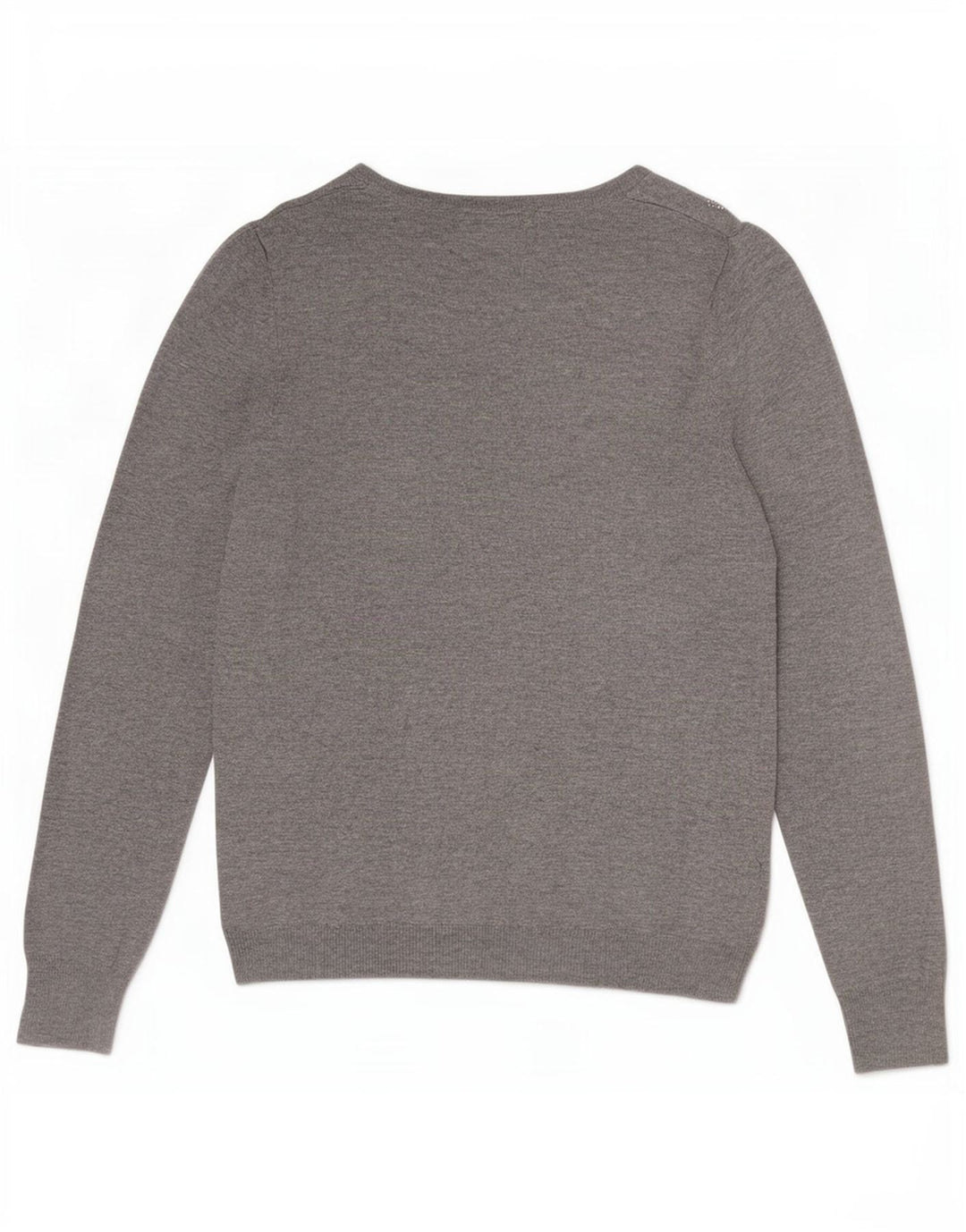 Maglione maglione con scollo a barca da donna Marks & Spencer UK 10 piccolo grigio chiazzato