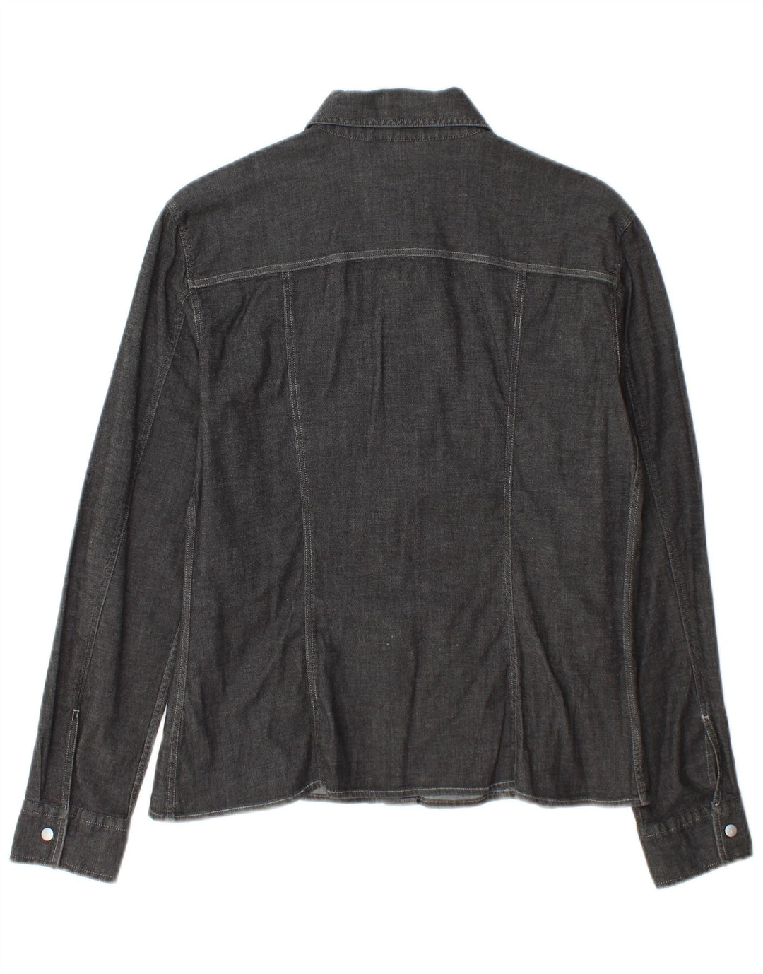 Camicia Donna Trussardi Jeans UK 16 Large Grigio Cotone