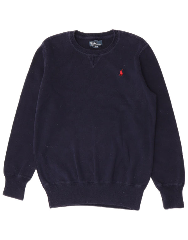 Polo Ralph Lauren Felpa per ragazzi, 14-15 anni, grande, in cotone blu navy