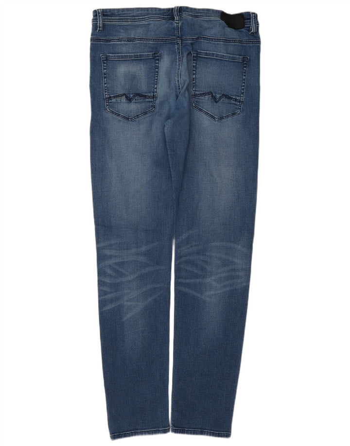 Jeans affusolati da uomo Hugo Boss W34 L34 cotone blu