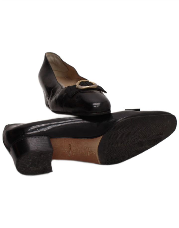 Valle Verde Ballerine in pelle da donna Taglia UK 6 Pelle nera