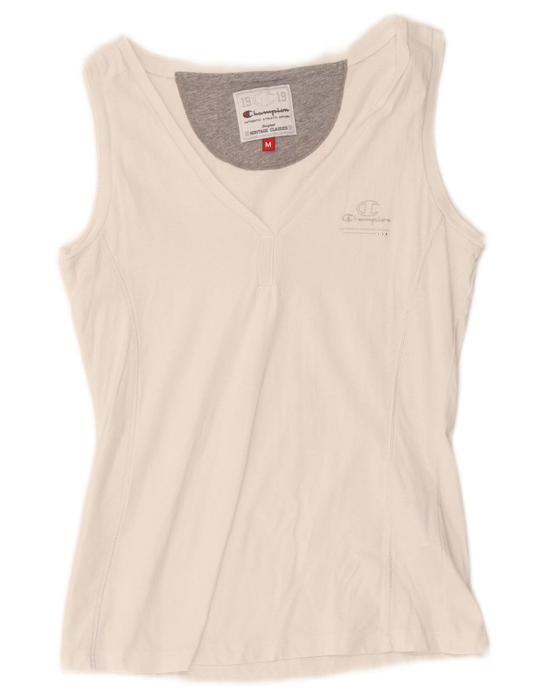 Canotta Champion da donna Heritage Classics UK 12 cotone bianco medio