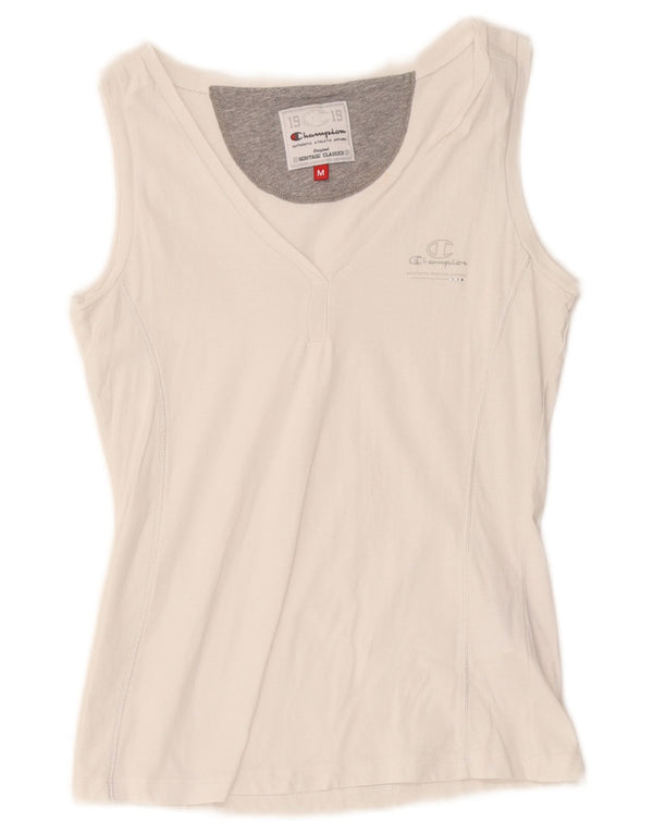 Canotta Champion da donna Heritage Classics UK 12 cotone bianco medio