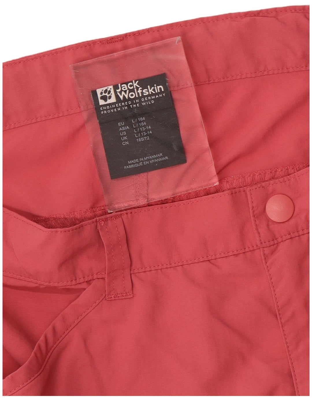 JACK WOLFSKIN Pantaloncini cargo da ragazzo 13-14 anni Large W30 Rosa