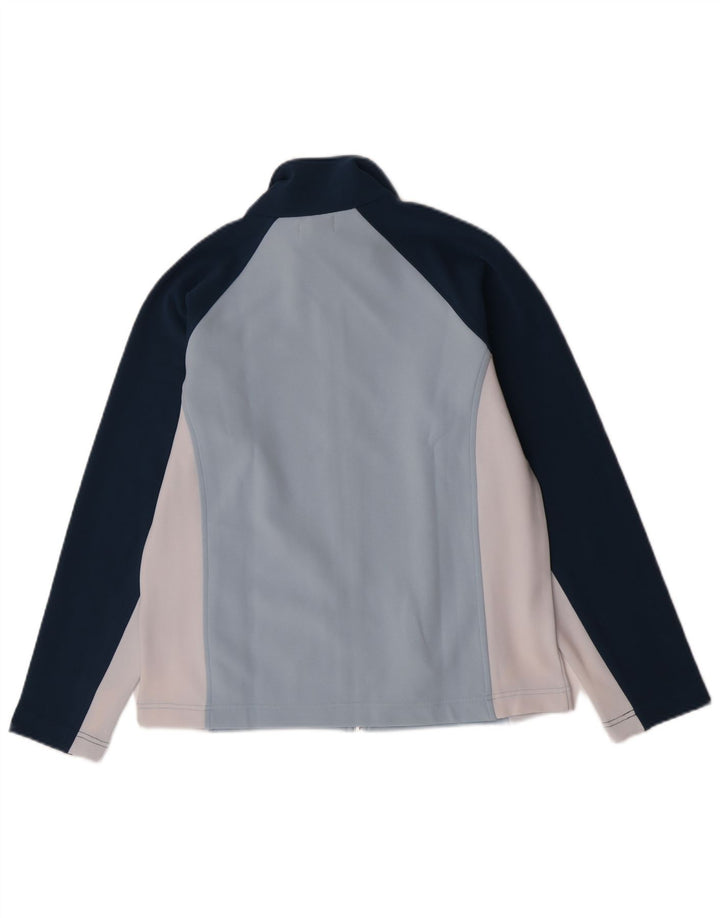 Giacca da tuta da donna Kappa UK 16 Large Blu Colourblock Poliestere