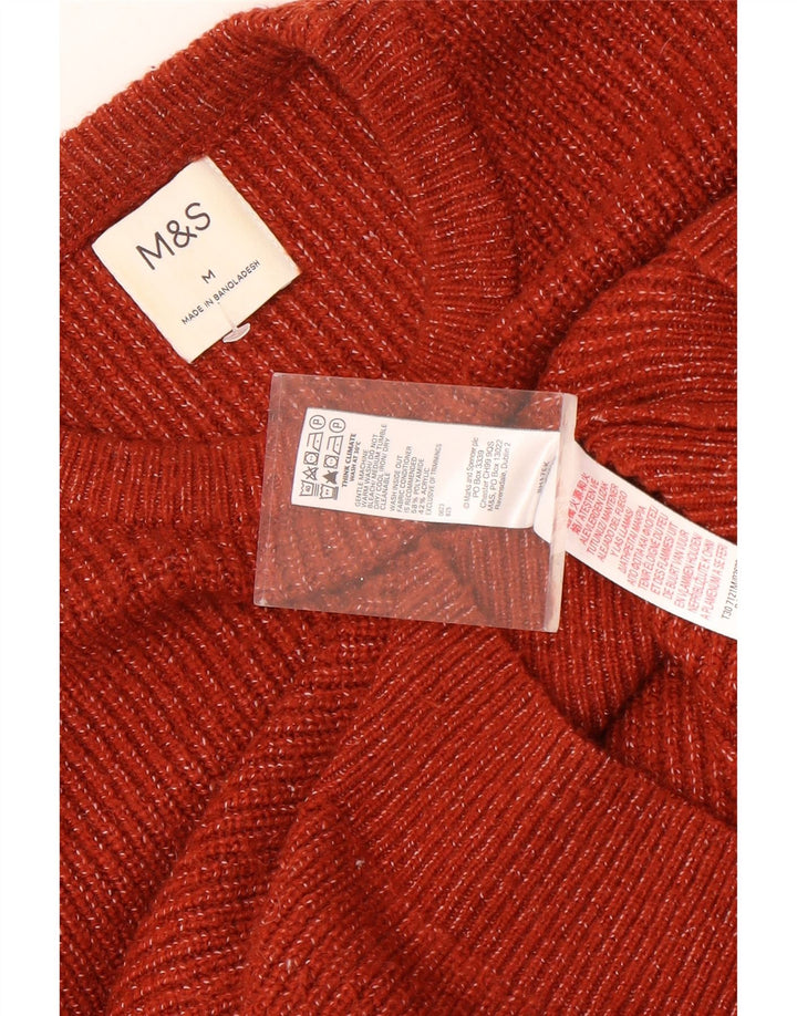 Maglione maglione girocollo da uomo Marks & Spencer marrone medio screziato