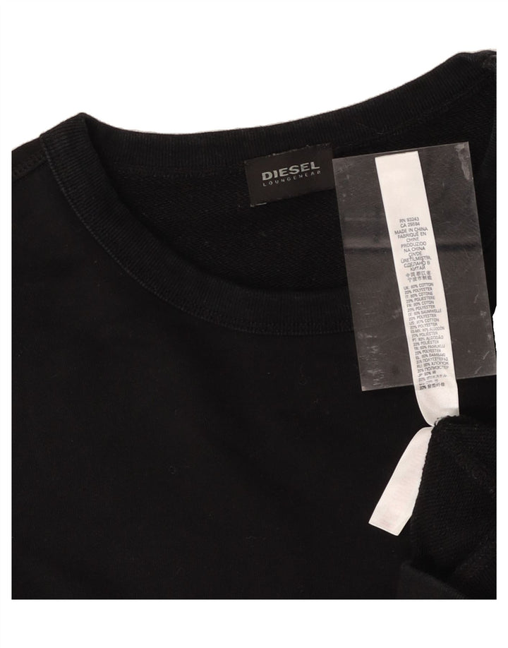 DIESEL Mens Sweatshirt Jumper Small Black Cotton Vintage Diesel and Second-Hand Diesel from Messina Hembry 