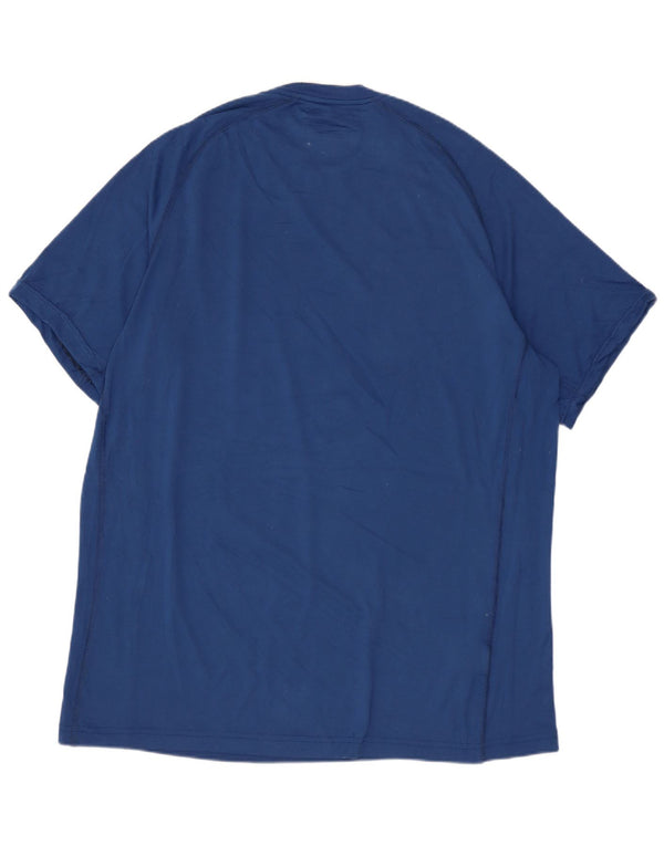 T-shirt da uomo EDDIE BAUER Top grande in poliestere blu