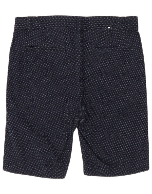 Pantaloncini chino da bambino Benetton 7-8 anni medi W24 cotone maculato blu navy