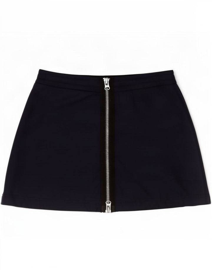 Minigonna Zara da donna media W28 blu navy in poliammide
