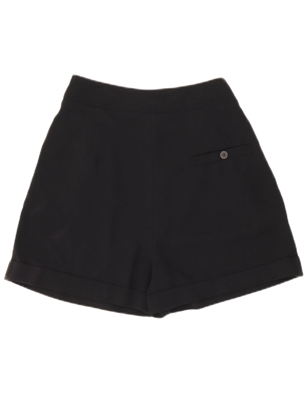 Pantaloncini casual con ancoraggio a vita alta da donna Zara piccoli W26 poliestere nero