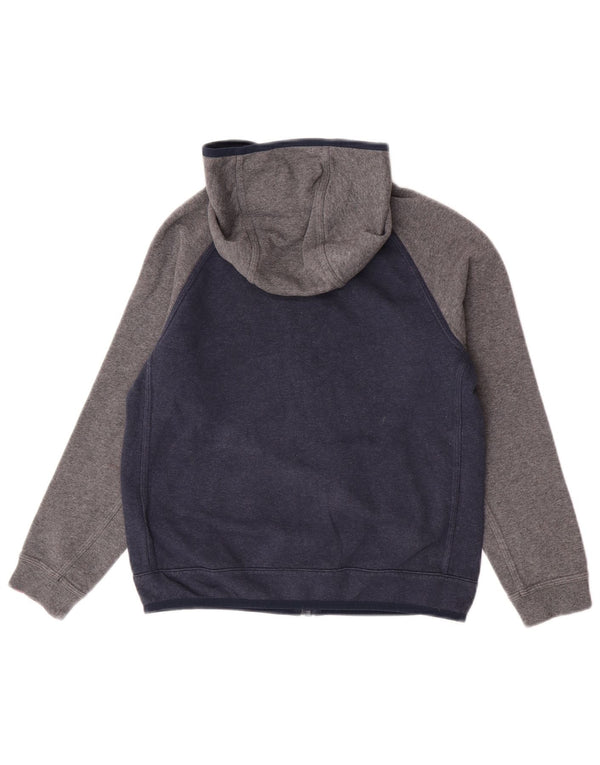 Felpa con cappuccio e zip Nike per ragazzi, 10-11 anni, color block blu navy medio