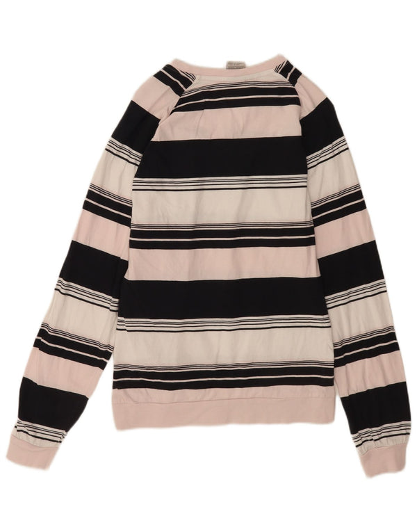 Nike Mens Sweatshirt Jumper UK 36/38 Small Multicoloured Colourblock Cotton