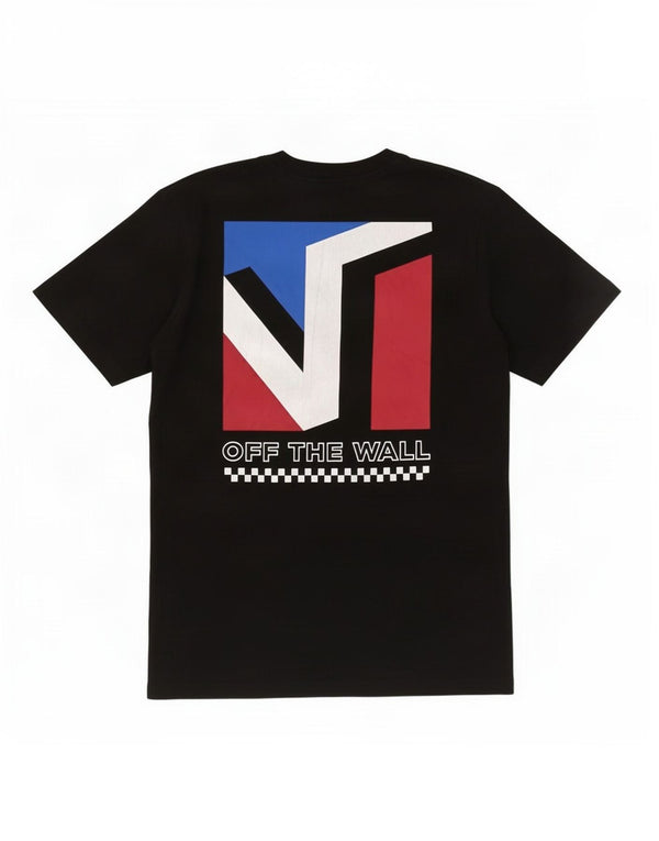 T-shirt grafica da uomo con vestibilità classica Vans, piccola, in cotone nero