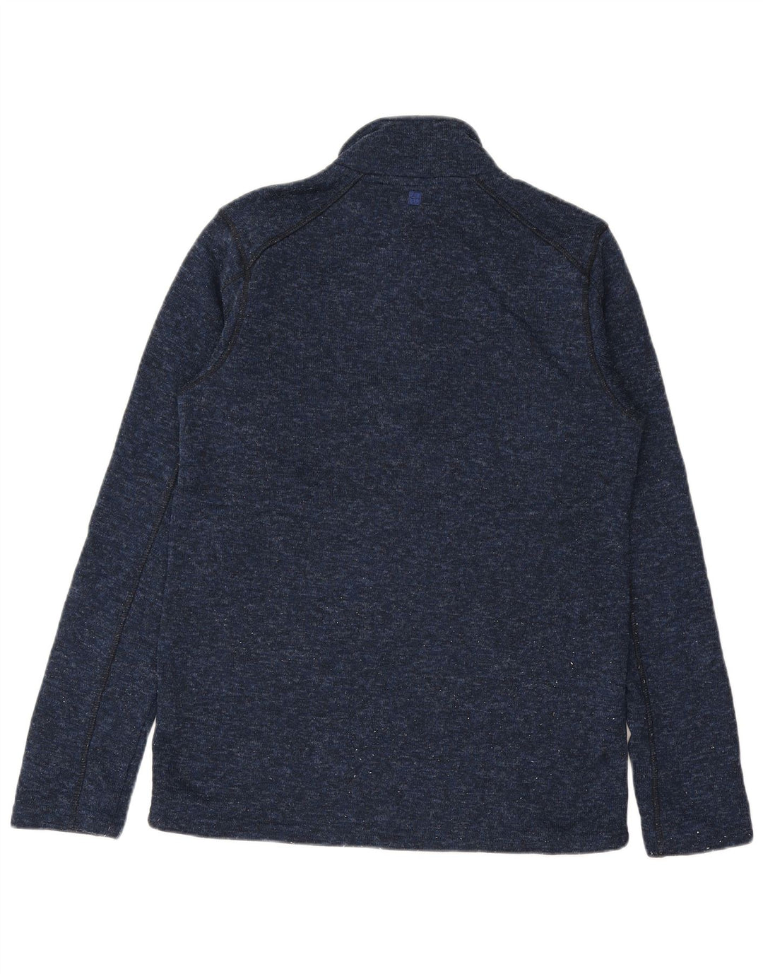 Maglione da uomo con collo con zip Mountain Warehouse blu navy medio