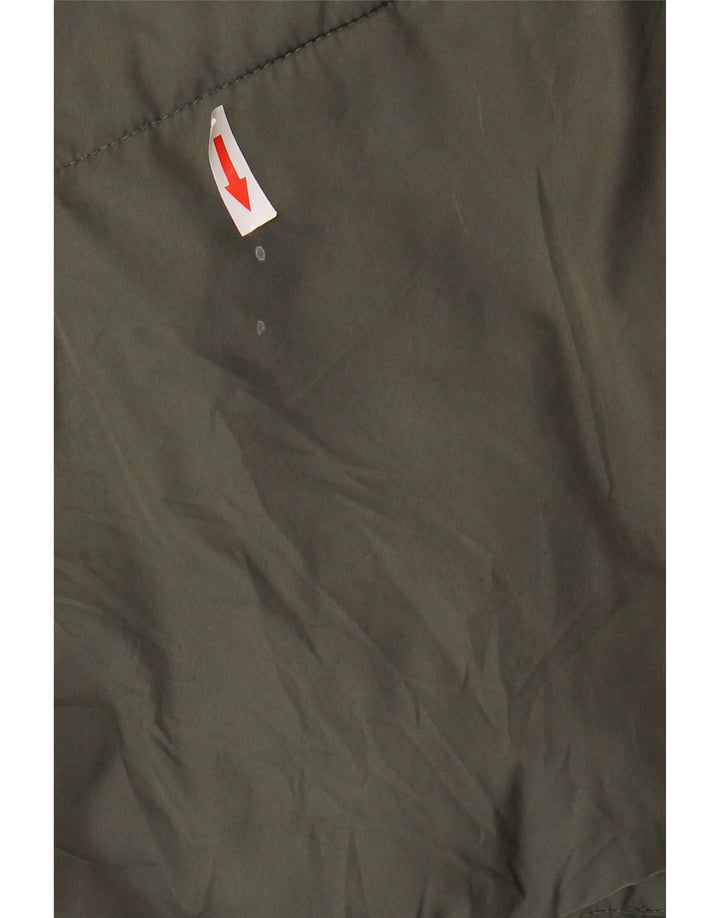 Giacca imbottita oversize con cappuccio da donna Zara UK 14 poliestere verde medio