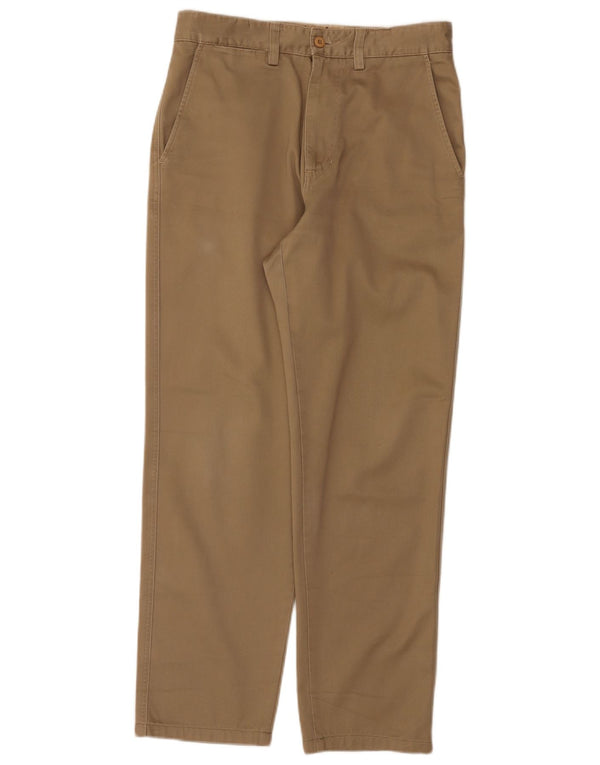Pantaloni chino dritti da uomo Avirex W30 L28 in cotone beige