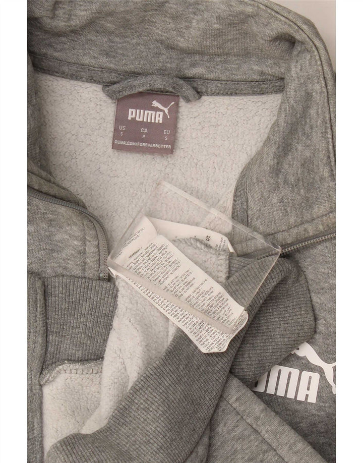 Giacca da ginnastica da uomo Puma Small in cotone chiazzato grigio
