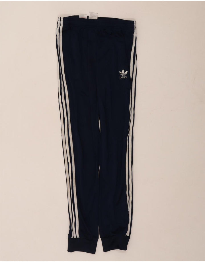 Pantaloni da tuta da ragazzo Adidas Joggers 13-14 anni in poliestere blu navy