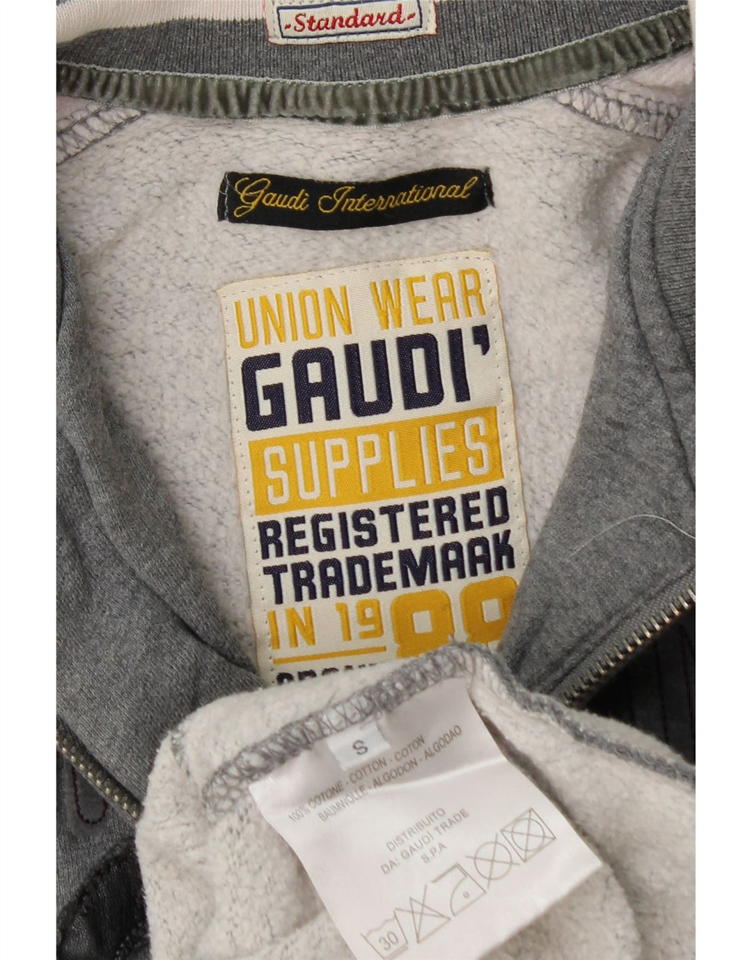 Giacca da ginnastica grafica da donna Gaudi UK 10 Small Grey Colourblock