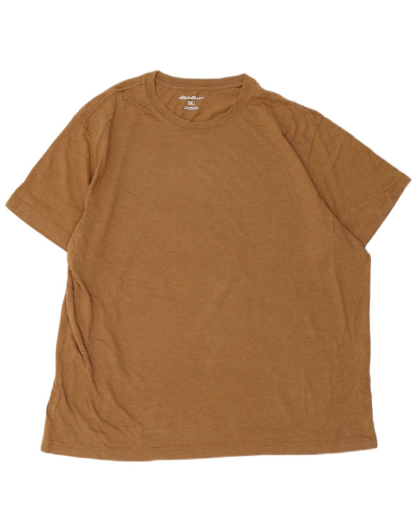 T-shirt da uomo EDDIE BAUER Top 2XL cotone marrone