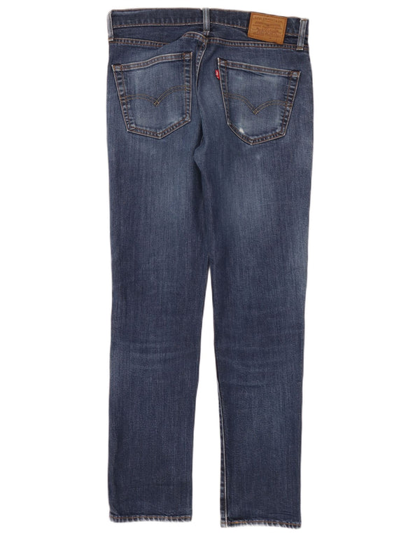 Levi's Uomo 511 Slim Jeans W32 L32 Cotone Blu Navy