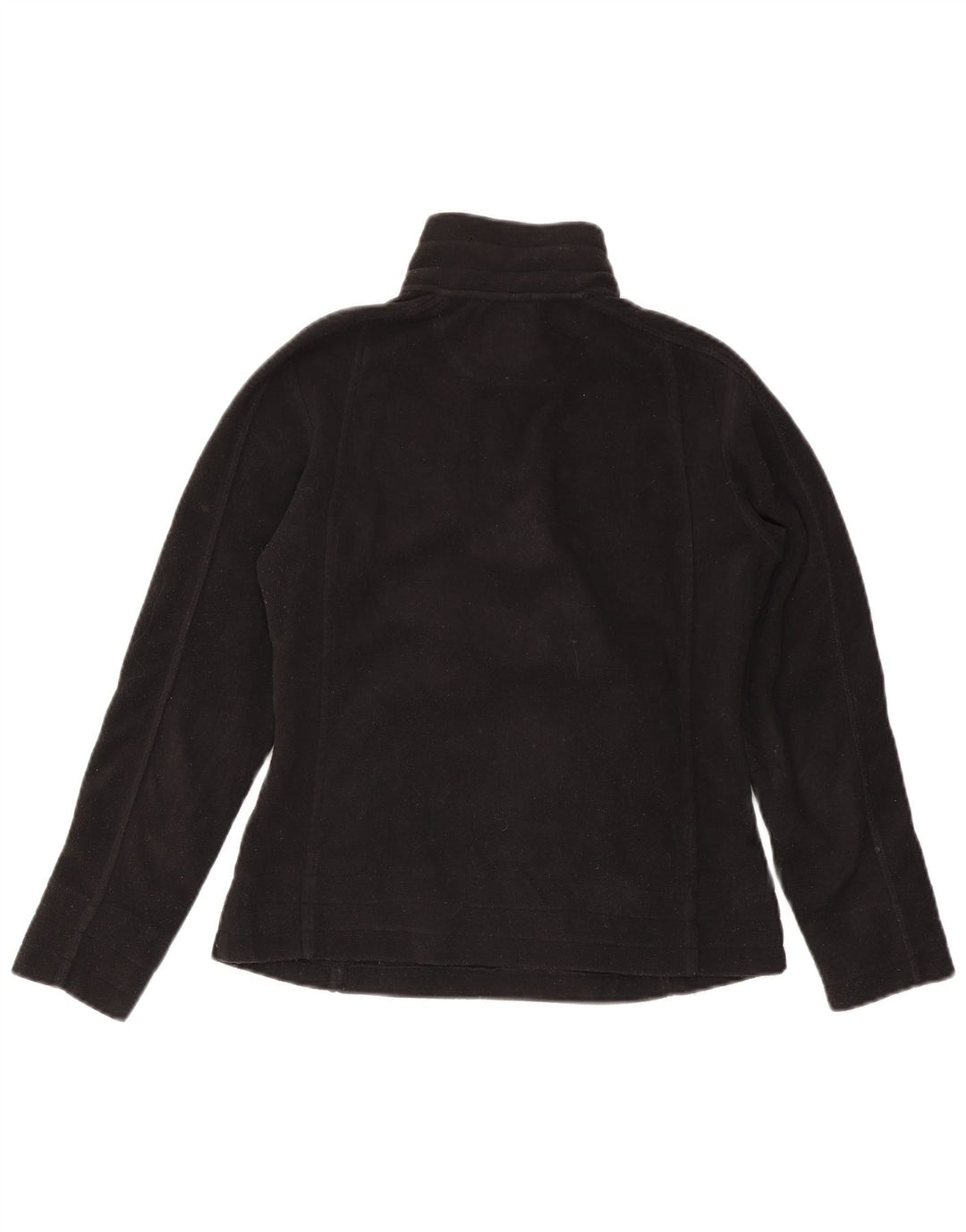 Maglione in pile da donna con collo con zip Think Pink UK 10 piccolo poliestere nero