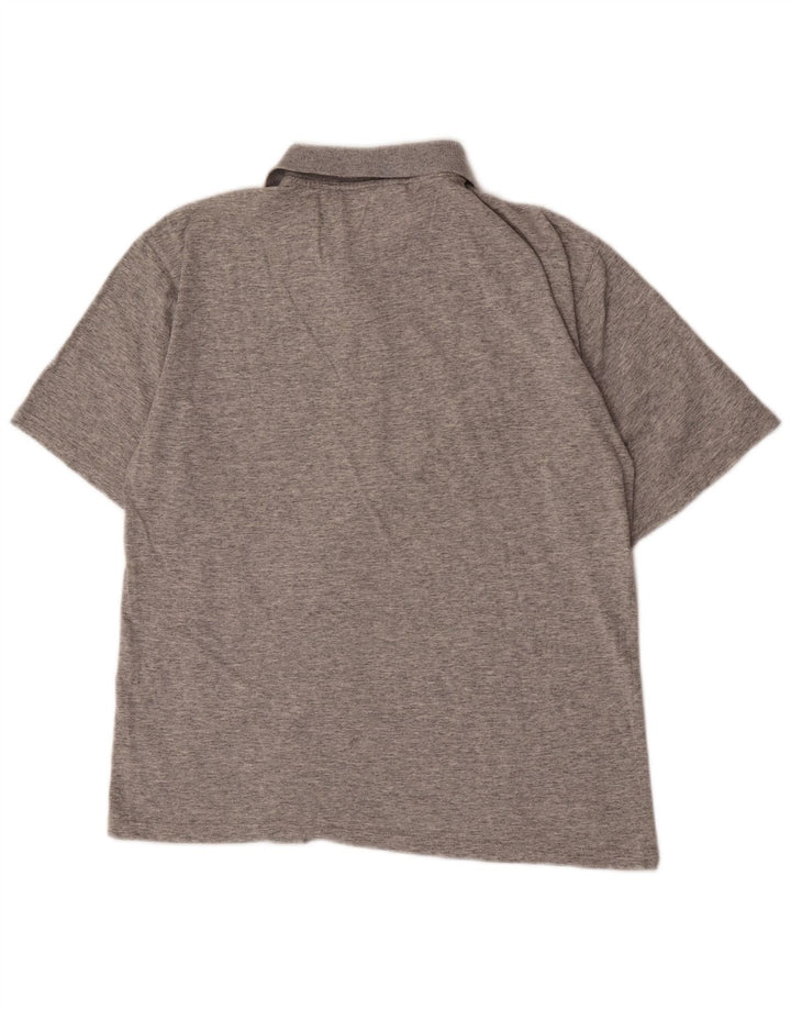 Polo Reebok da uomo piccola grigia chiazzata