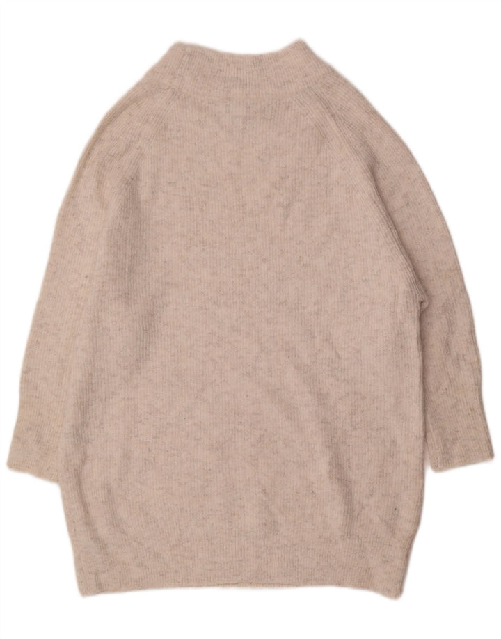 Abito maglione da donna Topshop UK 10 piccolo poliestere bianco