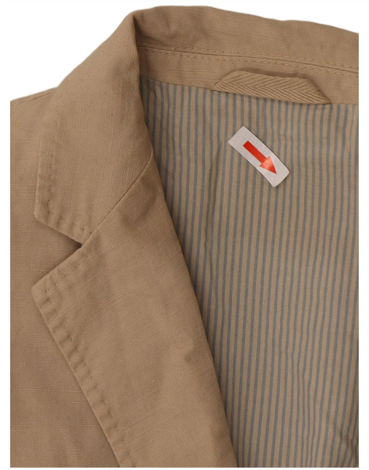 Giacca blazer da uomo a 2 bottoni Massimo Dutti EU 48 cotone beige medio
