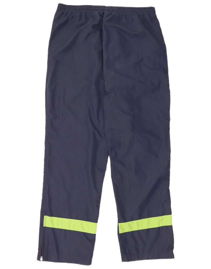Pantaloni impermeabili Fila da uomo XL in poliestere color block blu navy