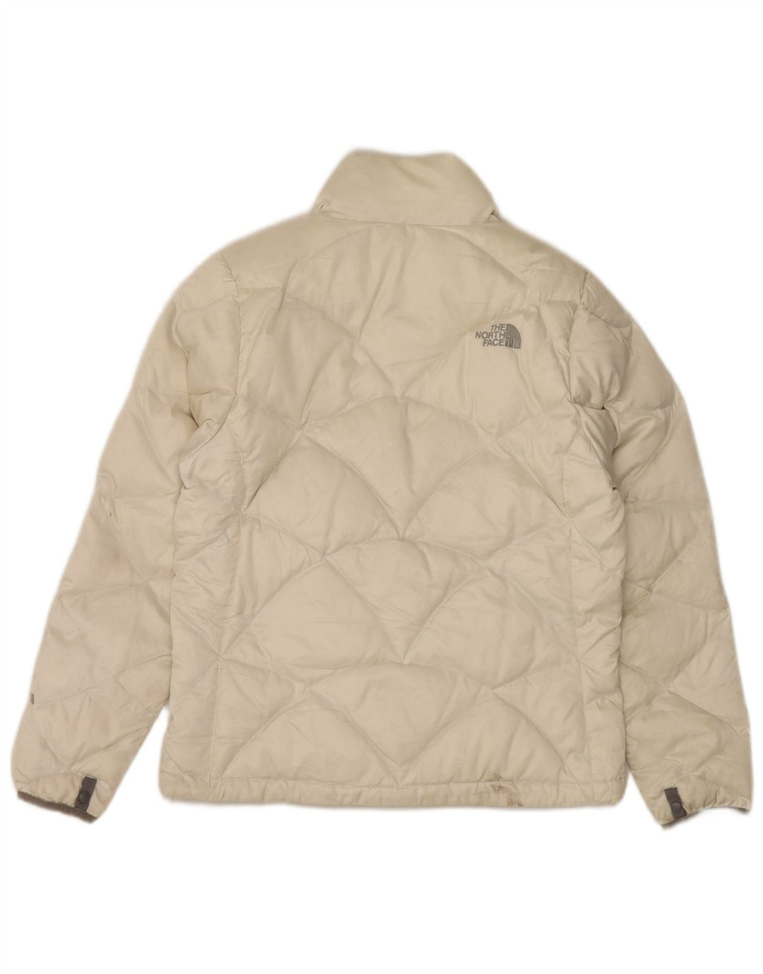 Giacca imbottita da donna The North Face UK 16 Large in nylon bianco sporco