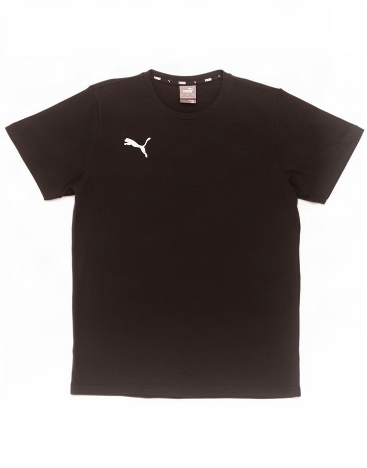 T-shirt da uomo Puma Top Large in cotone nero