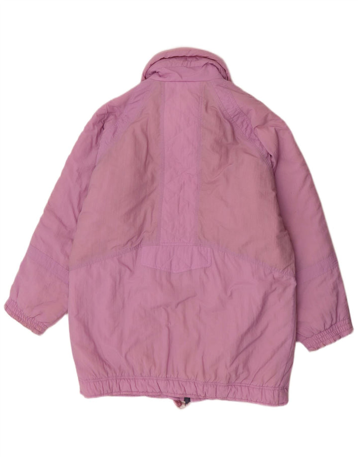 Cappotto imbottito oversize da donna vintage EU 38 poliammide viola medio