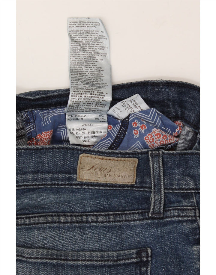 LEVI'S Womens 524 Super Low Slim Jeans W32 L32 Blue Cotton Vintage Levi's and Second-Hand Levi's from Messina Hembry 