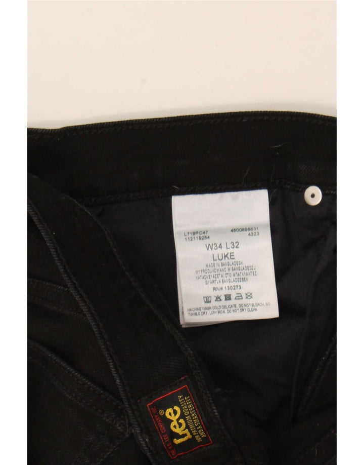 Jeans Lee da donna cropped slim Luke W34 L24 cotone nero