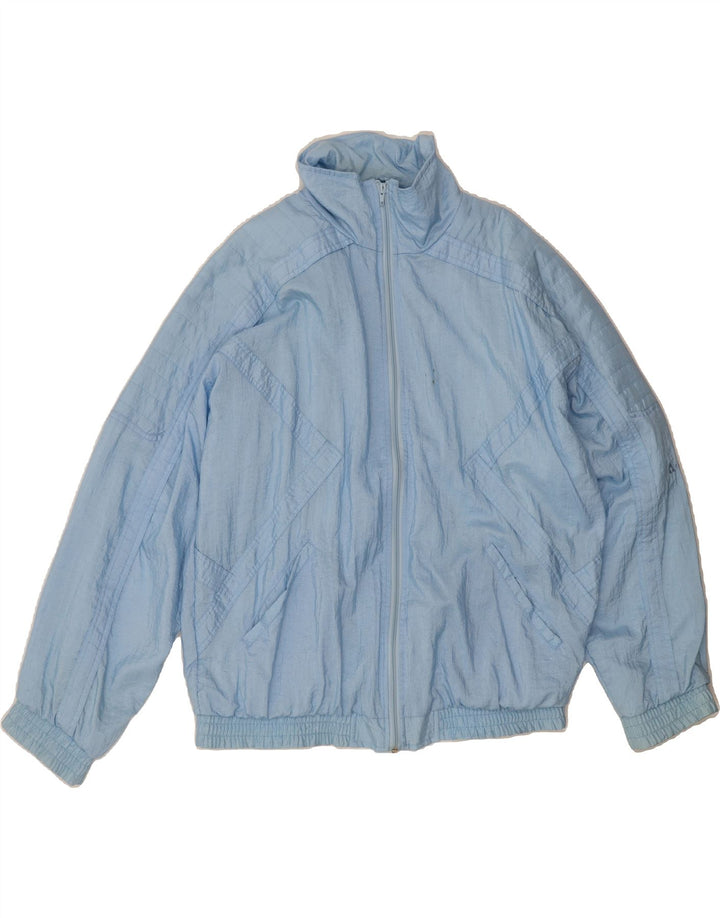 ACTIVE Mens Bomber Jacket UK 42 XL Blue Polyamide Vintage Active and Second-Hand Active from Messina Hembry 