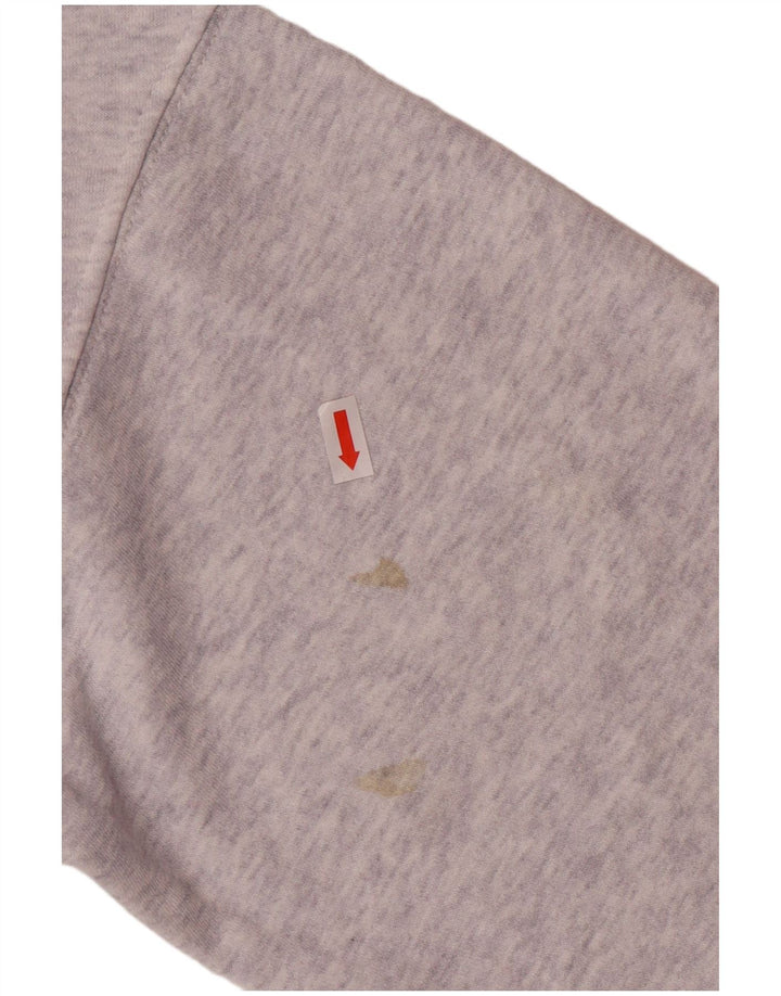 Felpa con grafica corta NIKE da donna UK 14 grigio medio screziato