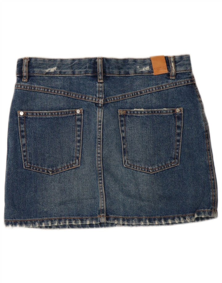 Minigonna di jeans Zara da donna piccola W26 blu