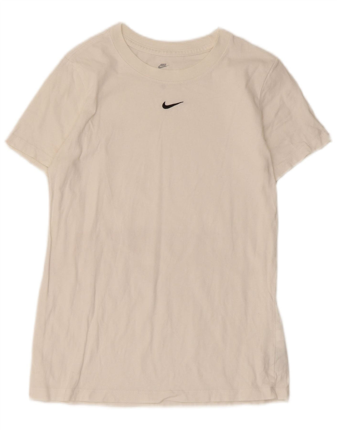T-shirt da donna Nike Top UK 10 piccola in cotone bianco