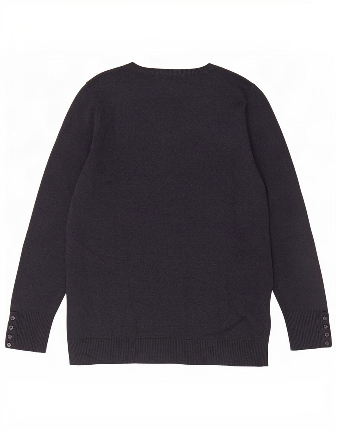 Maglione maglione con scollo a V da donna Marks & Spencer UK 16 grande blu navy