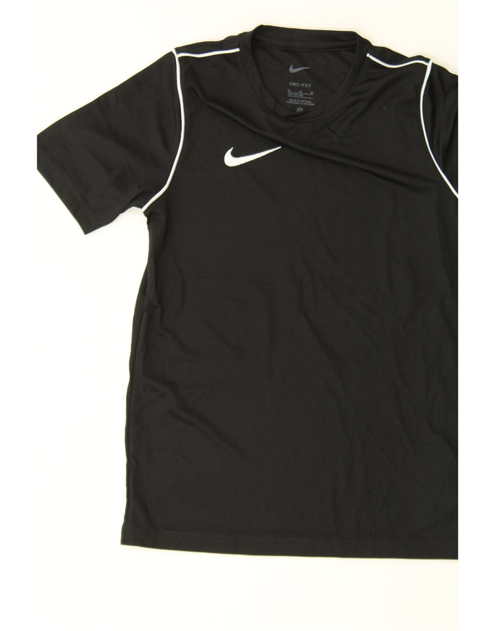 NIKE Boys Dri Fit T-Shirt Top 10-11 Years Medium Black Polyester Vintage Nike and Second-Hand Nike from Messina Hembry 