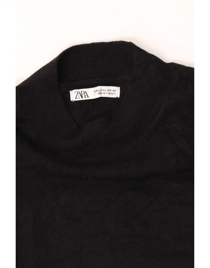 Maglione maglione a collo alto da uomo Zara grande nero