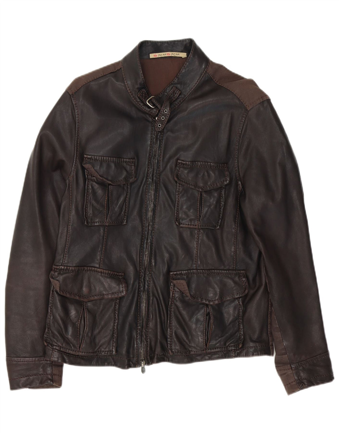 Giacca in pelle da uomo Jey Coleman IT 50 Large in pelle marrone